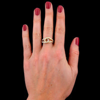 18K Two-tone Gold Estate Ring