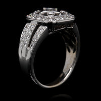 18K White Gold Estate Diamond Ring