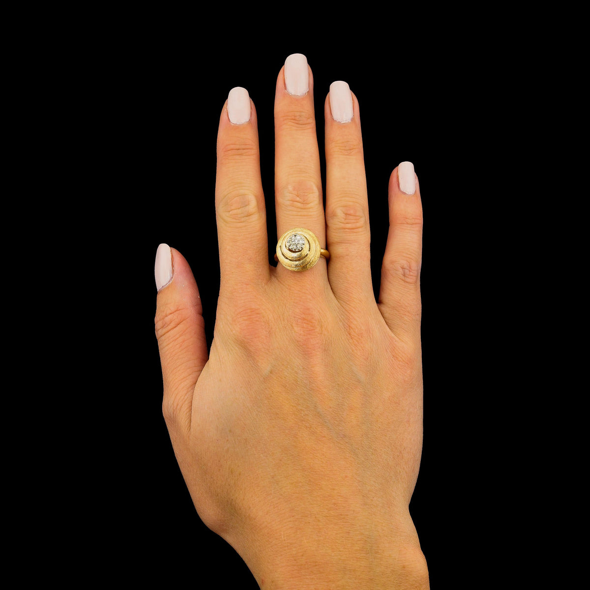 14K Yellow Gold Estate Diamond Ring