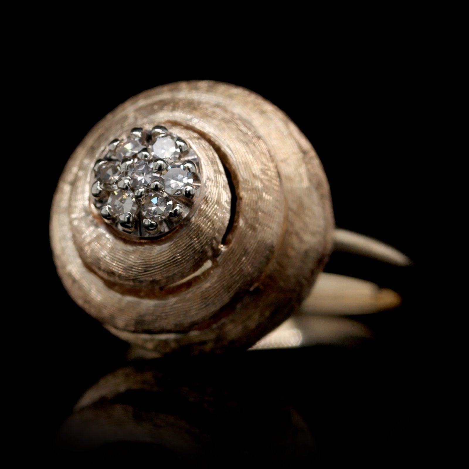 14K Yellow Gold Estate Diamond Ring