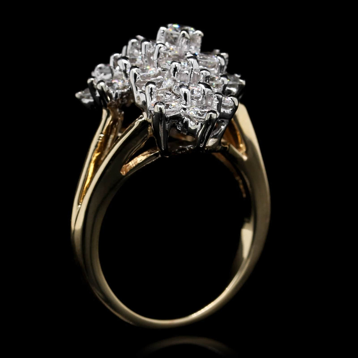 14K Two-tone Gold Estate Diamond Ring