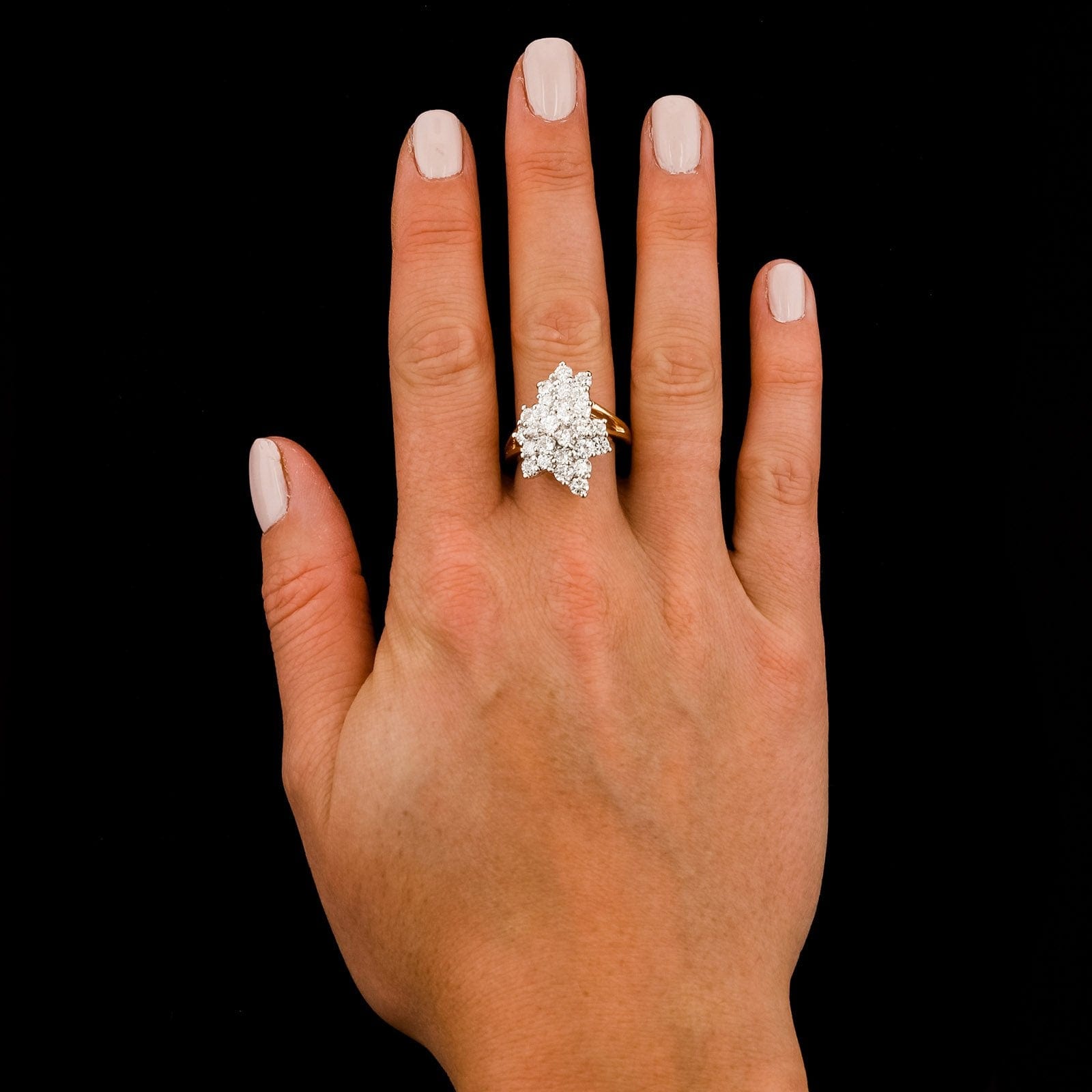 14K Two-tone Gold Estate Diamond Ring