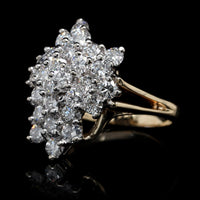 14K Two-tone Gold Estate Diamond Ring