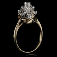 14K Yellow Gold Estate Diamond Ring