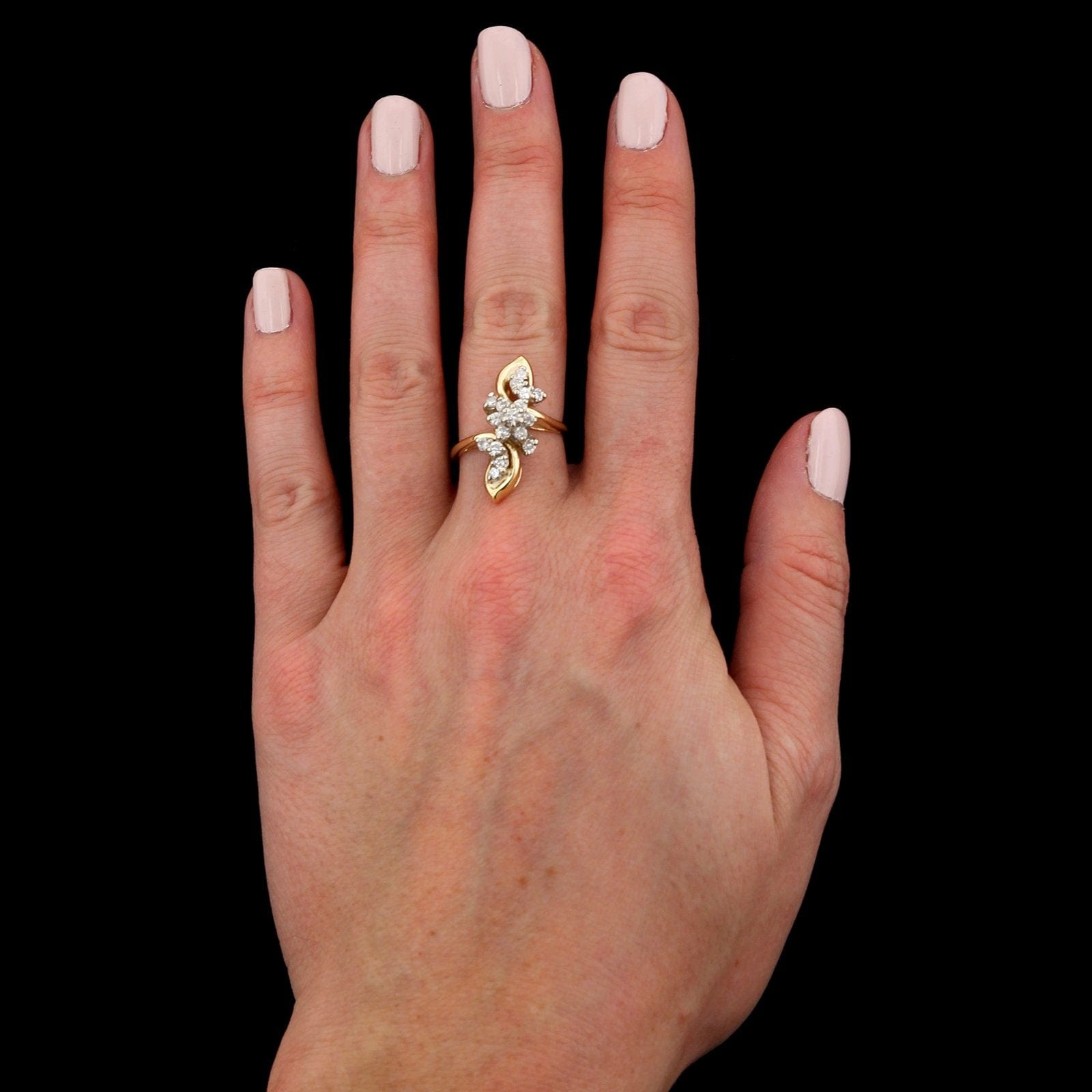 14K Yellow Gold Estate Diamond Ring