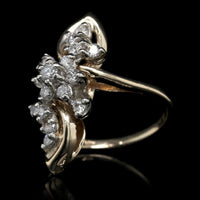 14K Yellow Gold Estate Diamond Ring
