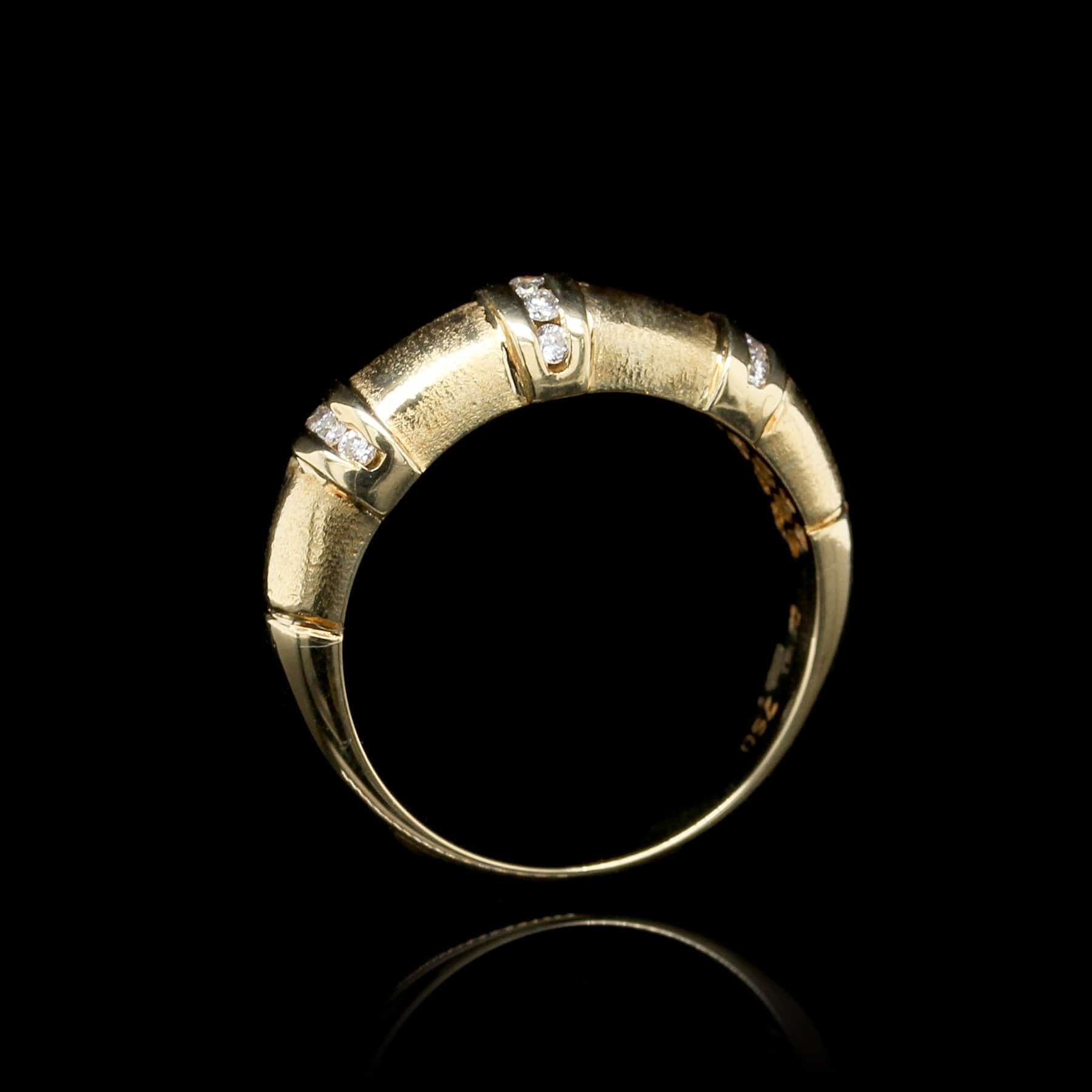 18K Yellow Gold Estate Diamond Ring