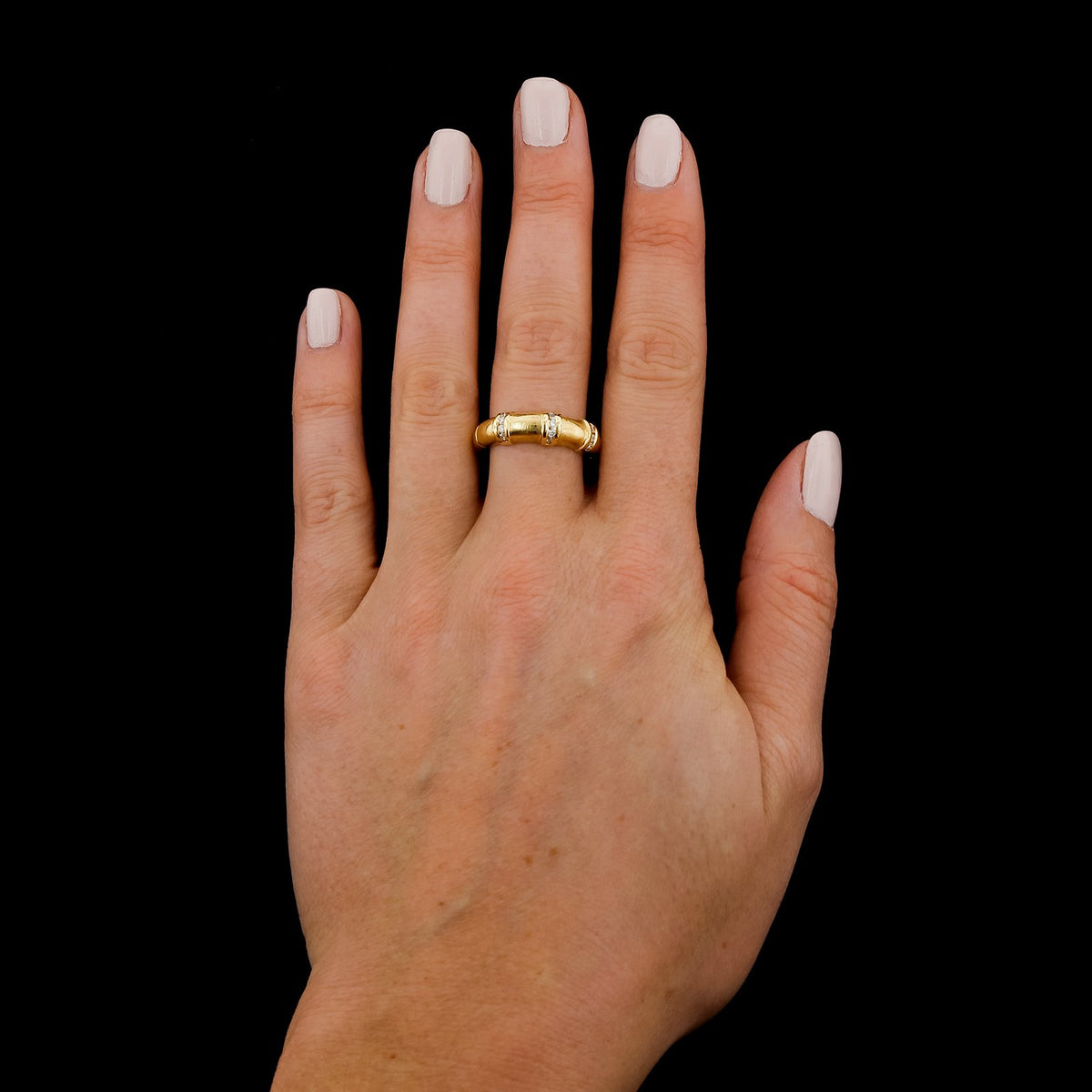18K Yellow Gold Estate Diamond Ring