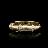 18K Yellow Gold Estate Diamond Ring