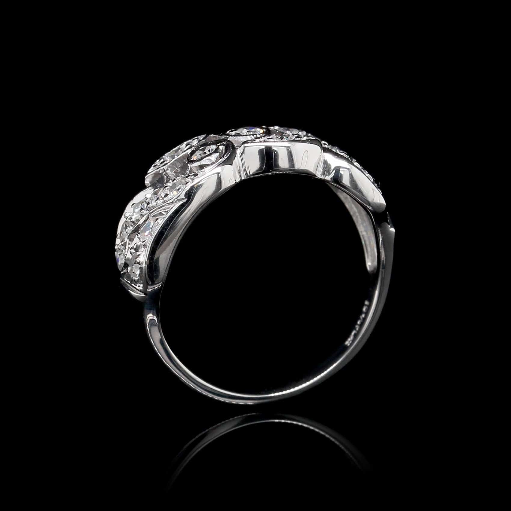 Platinum Estate Diamond Ring