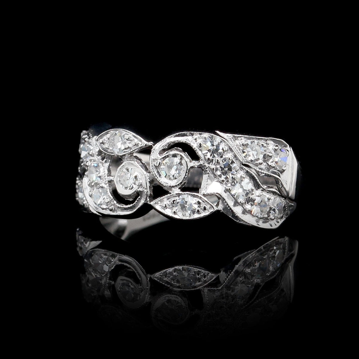 Platinum Estate Diamond Ring