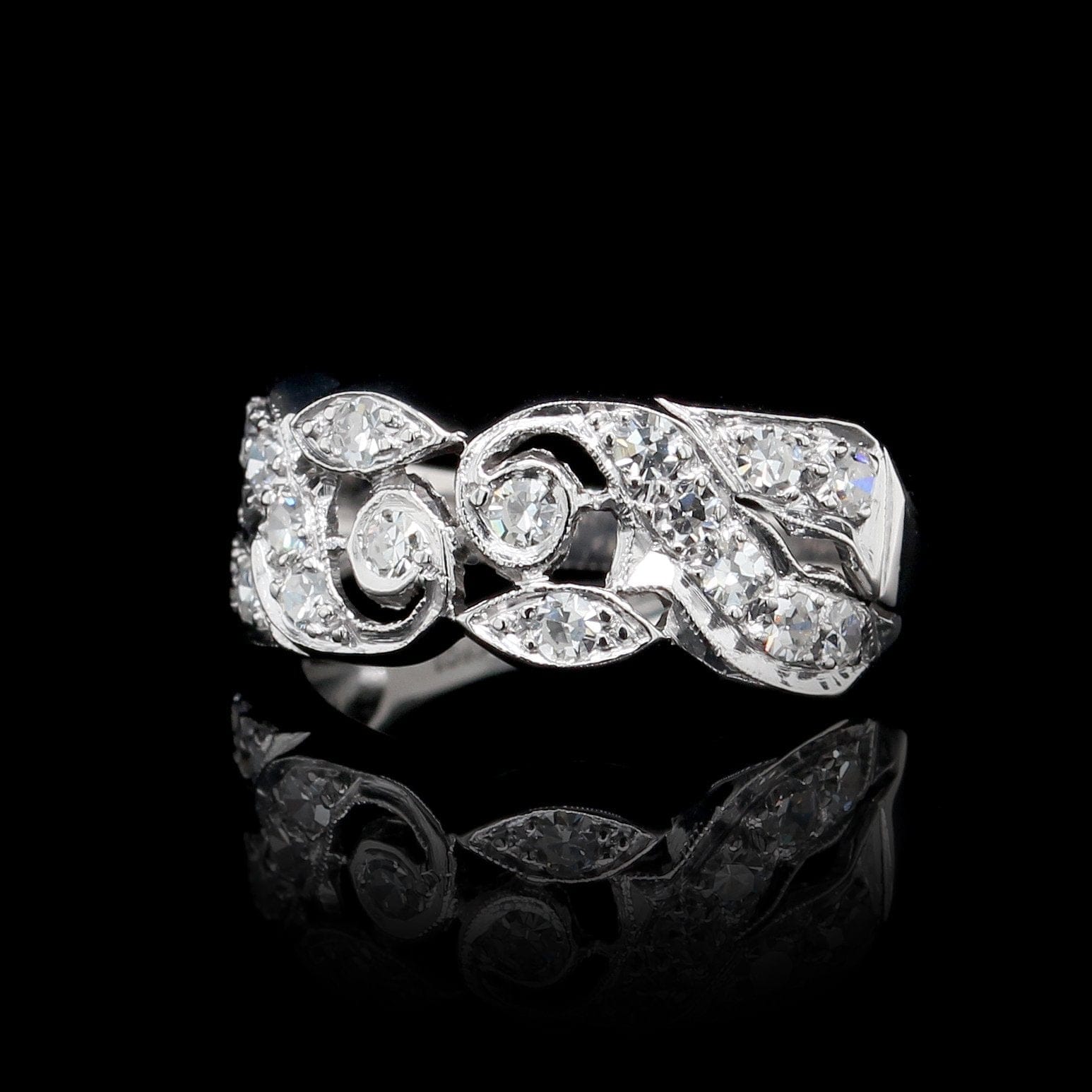 Platinum Estate Diamond Ring