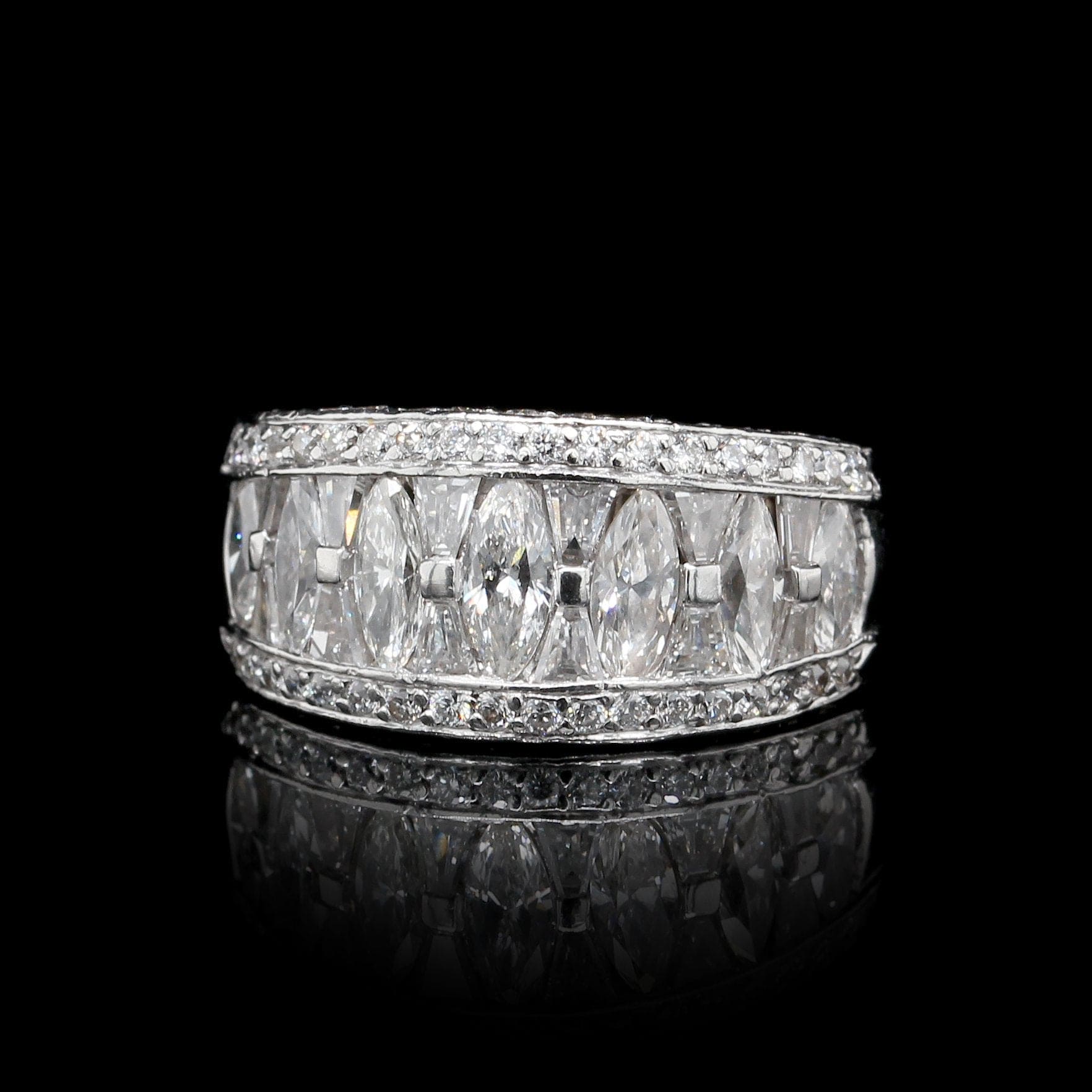 J.B. Star Platinum Estate Diamond Ring