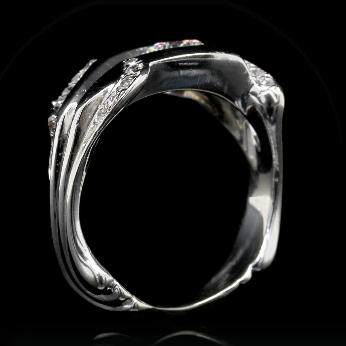 14K White Gold Estate Diamond Ring