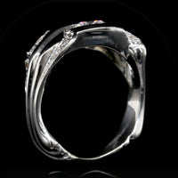 14K White Gold Estate Diamond Ring