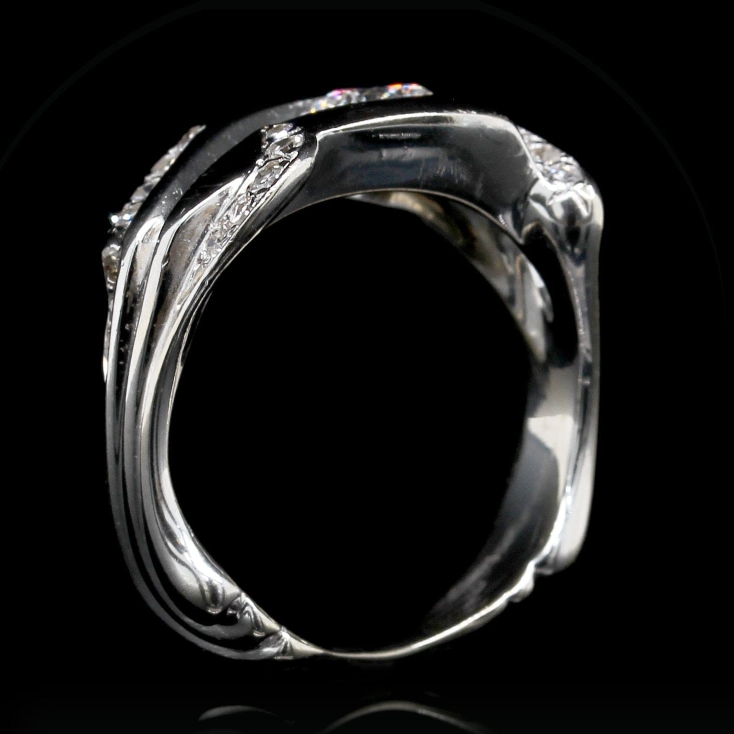 14K White Gold Estate Diamond Ring