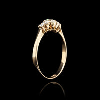 Vintage 14K Yellow Gold Estate Diamond Ring