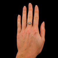14K Yellow Gold Estate Sapphire and Diamond Ring