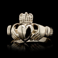14K Yellow Gold Estate Claddagh Ring
