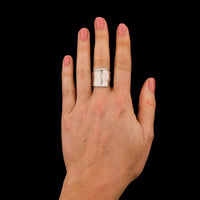 Marco Bicego 18K White Gold Estate Diamond Luneria Ring