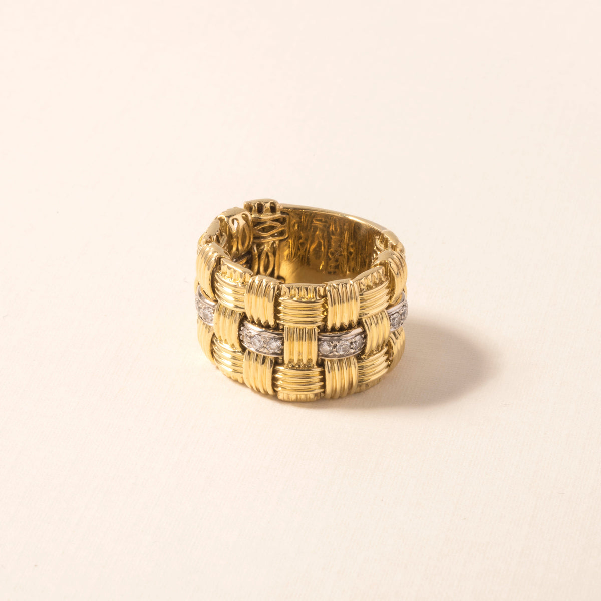 Roberto Coin 18K Yellow Gold Estate Diamond Appassionata Ring