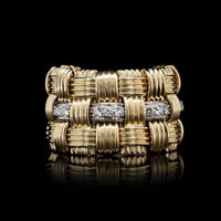Roberto Coin 18K Yellow Gold Estate Diamond Appassionata Ring