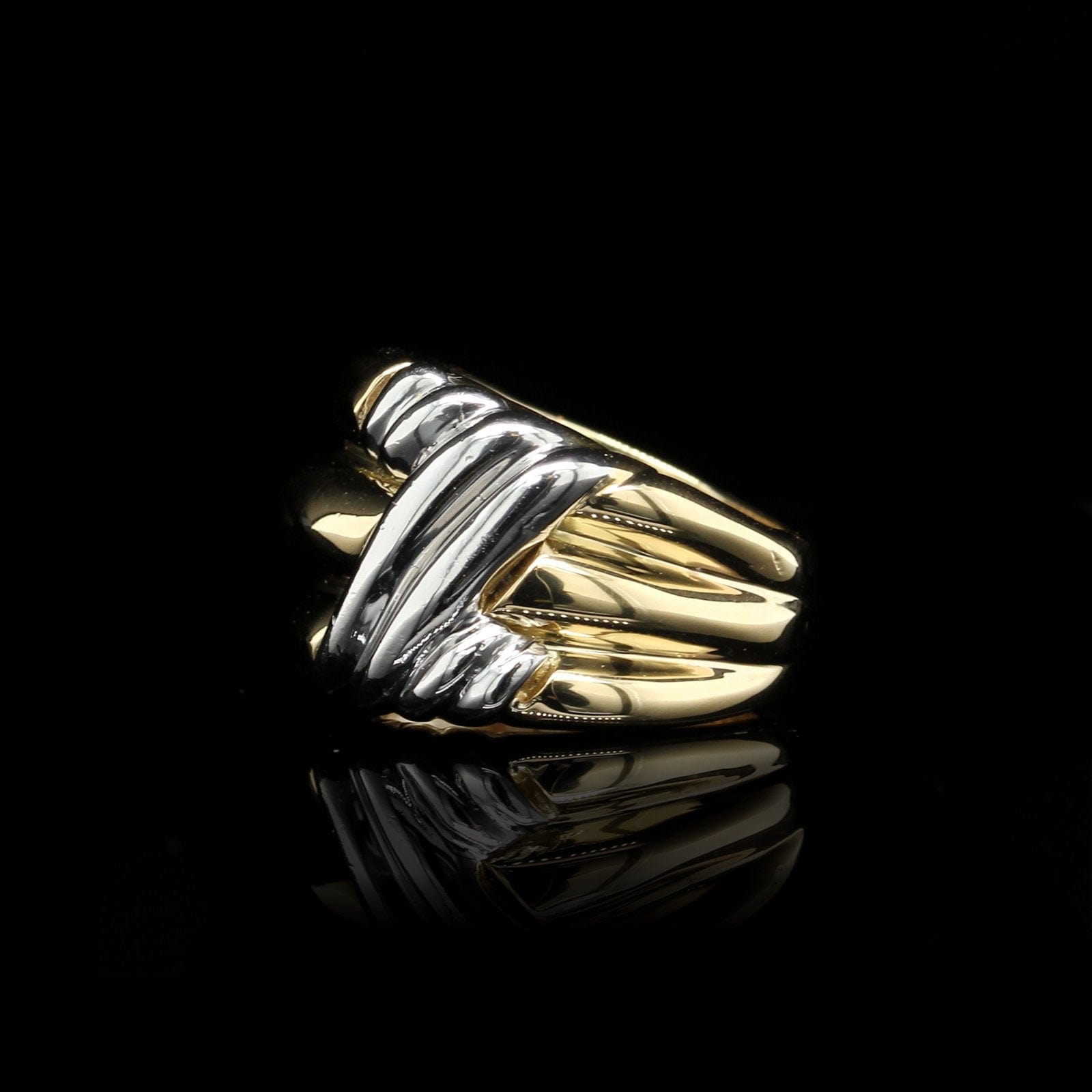 18K Two-tone Gold Estate Ring