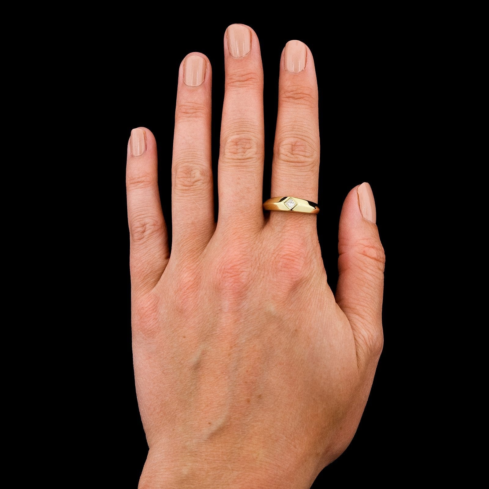 14K Yellow Gold Estate Diamond Ring