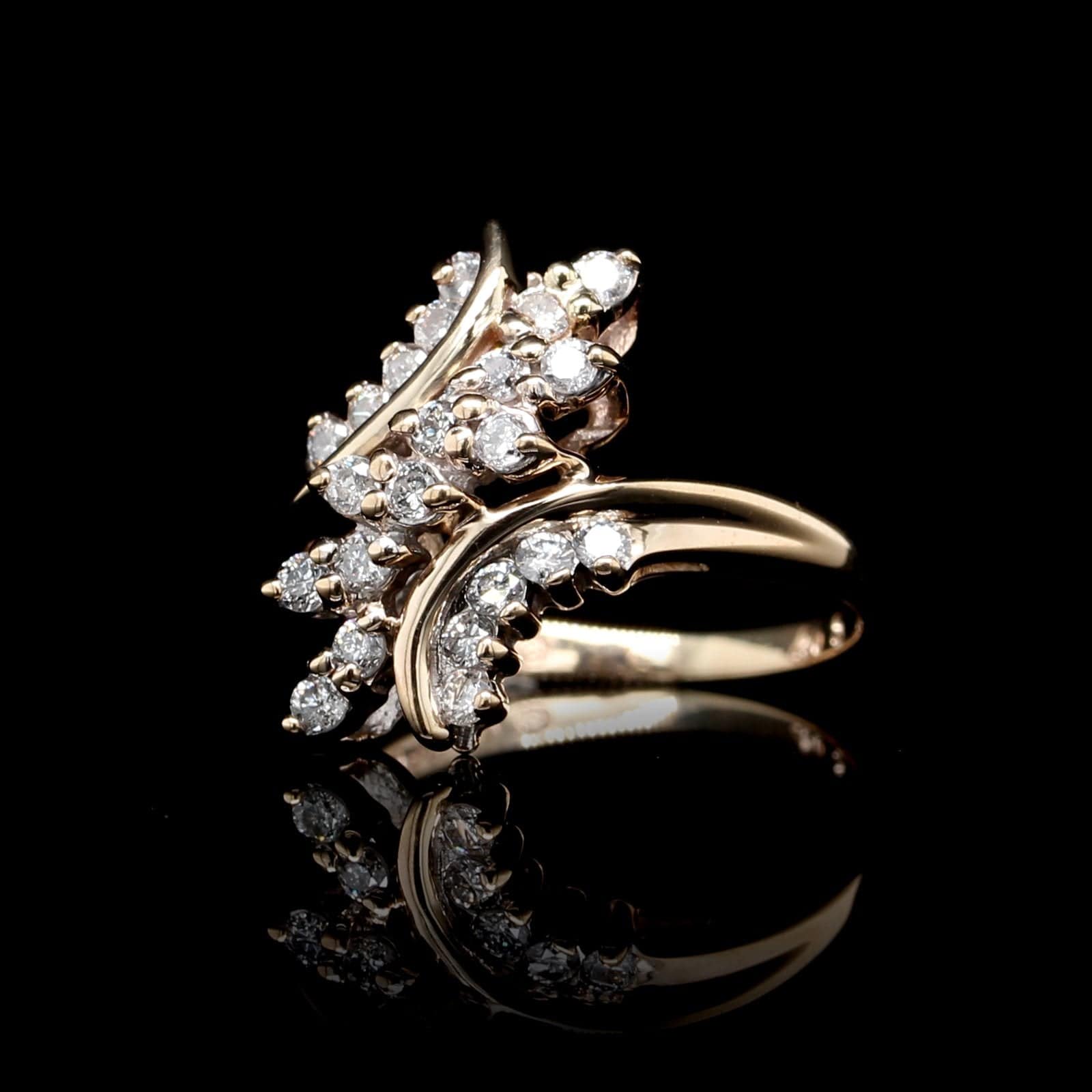 14K Yellow Gold Estate Diamond Ring