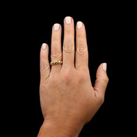 14K Yellow Gold Estate Dome Ring