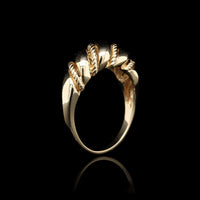 14K Yellow Gold Estate Dome Ring