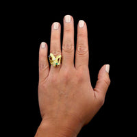18K Yellow Gold Estate Gem-set Ring