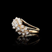 14K Yellow Gold Estate Diamond Ring