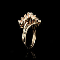 14K Yellow Gold Estate Diamond Ring