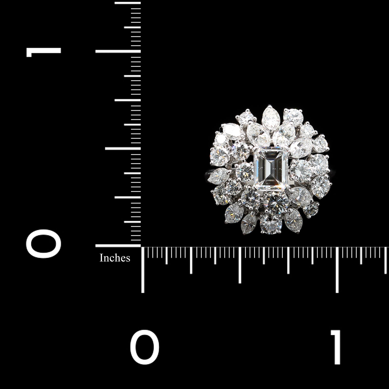 18K White Gold Estate Diamond Ring