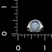 14K White Gold Estate Star Sapphire Ring
