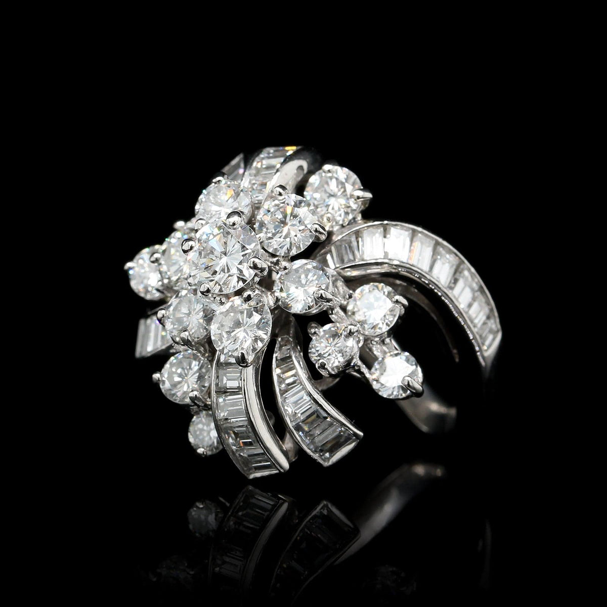 Platinum Estate Diamond Ring