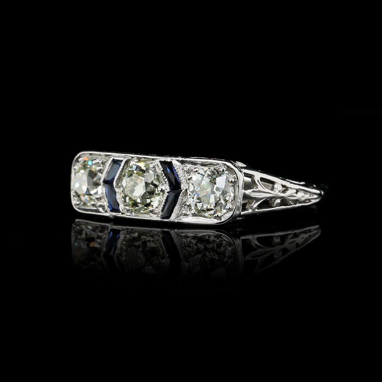 Vintage Platinum Estate Diamond Ring