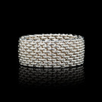 Tiffany & Co. Sterling Silver Estate Somerset Mesh Band