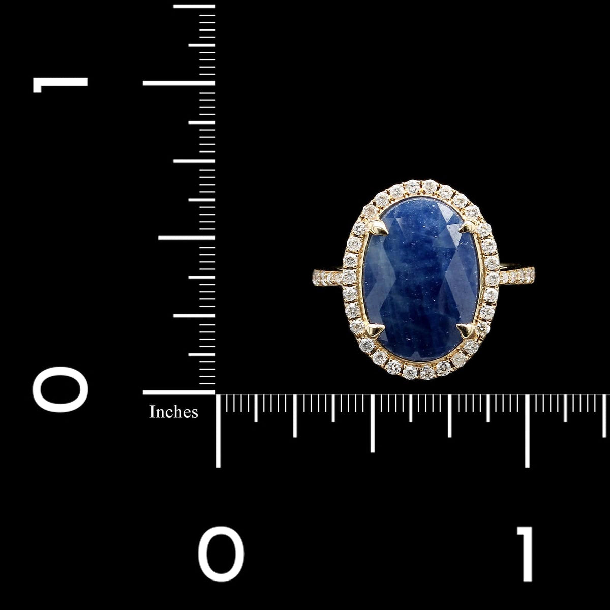 14K Yellow Gold Estate Sapphire and Diamond Ring, 14k yellow gold, Long's Jewelers