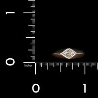 14K Two-tone Gold Estate Diamond Ring