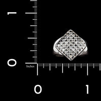 18K White Gold Estate Diamond Ring
