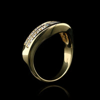 18K Yellow Gold Estate Diamond Ring