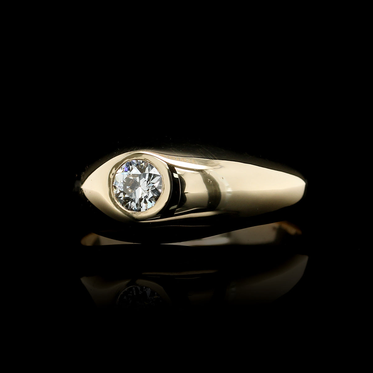 14K Yellow Gold Estate Diamond Ring