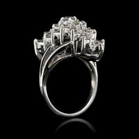 14K White Gold Estate Diamond Ring