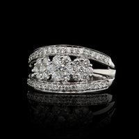 14K White Gold Estate Diamond Ring