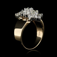 14K Two-tone Gold Estate Diamond Ring