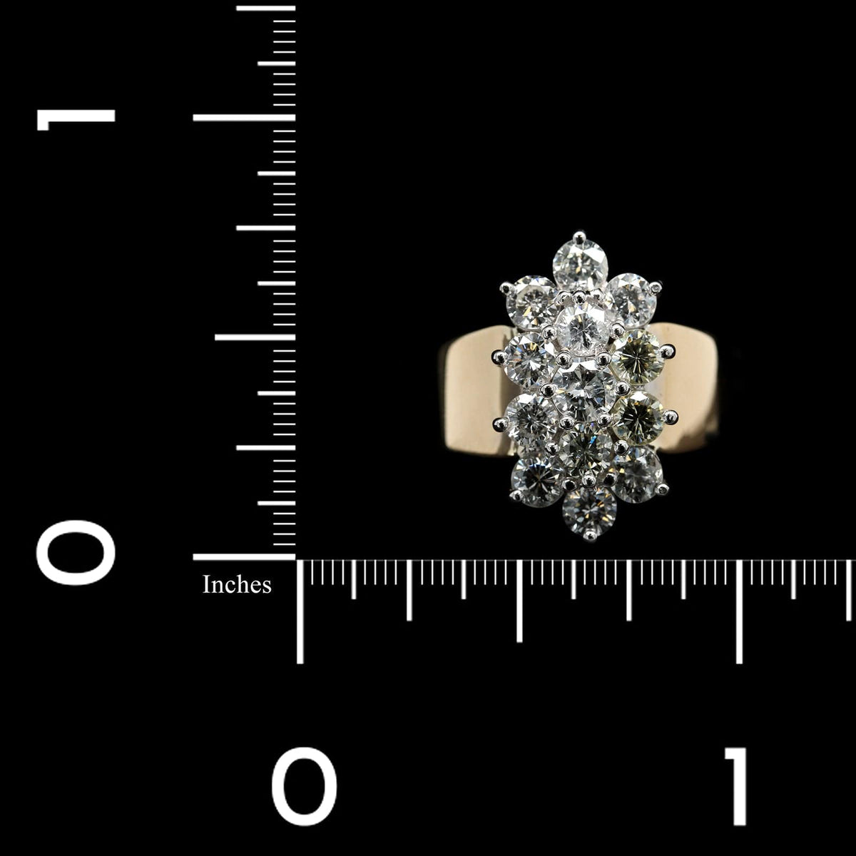 14K Two-tone Gold Estate Diamond Ring