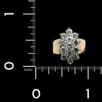 14K Two-tone Gold Estate Diamond Ring