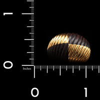 Van Cleef & Arpels 18K Yellow Gold Estate Wood Dome Ring